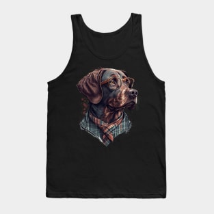 Pointer dog hipster Tank Top